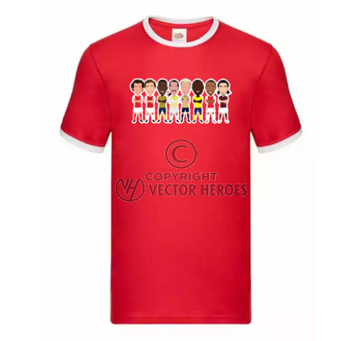 Arsenal Legends Red Contrast T-Shirt
