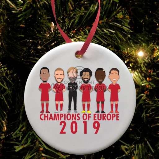 Liverpool Champions Of Europe 2019 Christmas Tree Decoration
