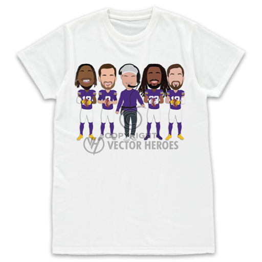 Vikings 2022-23 White T-Shirt Minnesota 