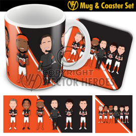 bengals mug coaster