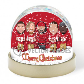 49ers Christmas Vector Heroes Snow Globe