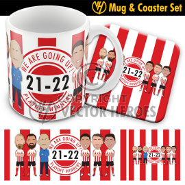 Sunderland Play Off Winners 2022 Printed Mug & Coaster Set