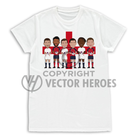Rugby Union - England Squad - White T-Shirt