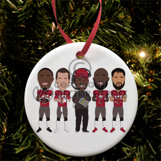  Buccaneers Christmas Tree Decoration Bauble 2022-23 Tampa Bay