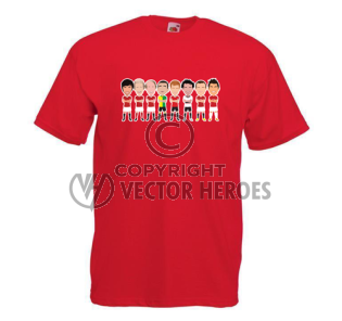 Man Utd Legends Red T-Shirt