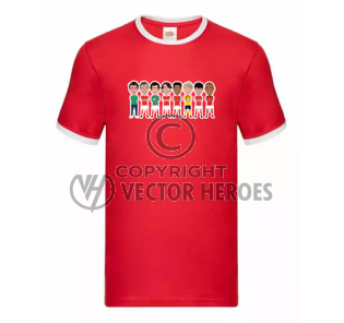 Forest Legends Red Contrast T-Shirt