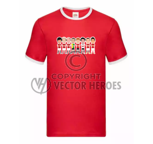 Man Utd Legends Red Contrast T-Shirt