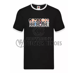 Newcastle Legends Black Contrast T-Shirt