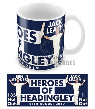 Heroes Of Headingley Jack Leach & Ben Stokes Cricket Mug