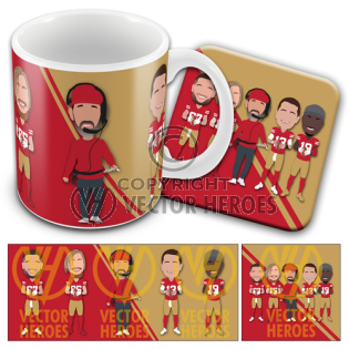 49ers mug coaster