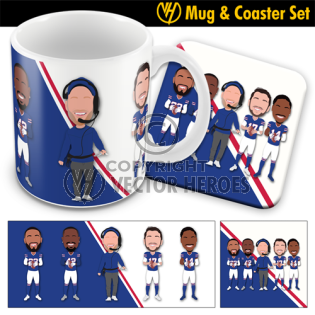Bills Mug & Coaster Set 2022-2023 Buffalo