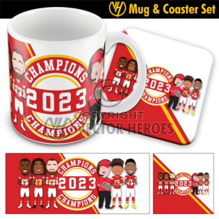 Chiefs Champions Mug & Coaster Set 2022-2023