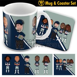 cowboys mug coaster