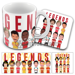Liverpool Legends Mug & Coaster Set