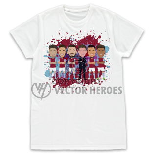 Aston Villa 2022-23 White T-Shirt Splash