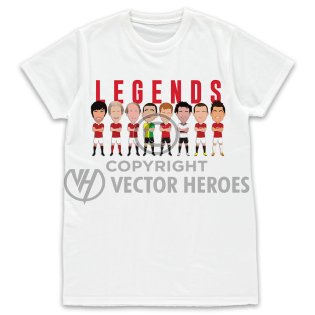 Man Utd Legends White T-Shirt
