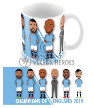 Man City Champions Of England Mug