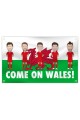 Wales Football Flag 5ftx3ft Welsh Dragon Come On Wales Euros 20-21 High Quality